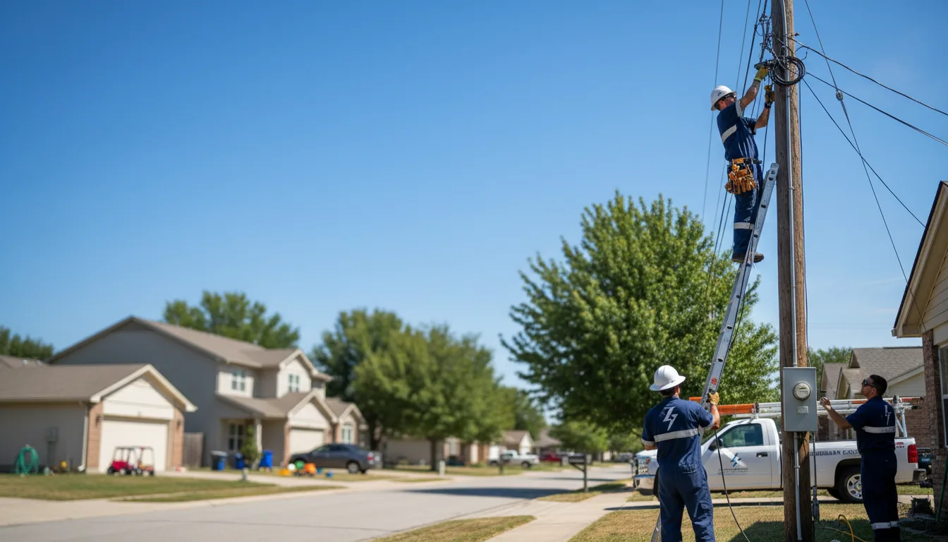 Residential electrician providing installation services in Plymouth, NE